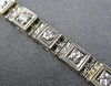 ANTIQUE .52CT OLD MINE DIAMOND 14KT PLATINUM ART DECO FILIGREE 7 STONE BRACELET