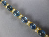 ANTIQUE LARGE 16.20CT DIAMOND & AAA SAPPHIRE 14K YELLOW GOLD OVAL BRACELET 20925