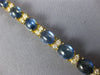 ANTIQUE LARGE 16.20CT DIAMOND & AAA SAPPHIRE 14K YELLOW GOLD OVAL BRACELET 20925