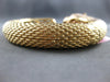 11.09CT WHITE & PINK DIAMOND & AAA EMERALD 18KT TRI COLOR GOLD BANGLE BRACELET