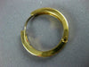 LARGE 2.0CT AAA RUBY & WHITE SAPPHIRE 18KT YELLOW GOLD 3D HUGGIE EARRINGS #22744