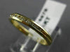 ESTATE .20CT ROUND DIAMOND 14KT YELLOW GOLD CHANNEL 2mm ANNIVERSARY RING #16678