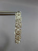 1.11CT DIAMOND 18KT WHITE GOLD FILIGREE SQUARE INSIDE OUT HOOP HANGING EARRINGS