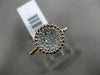ESTATE .23CT ROUND DIAMOND 14KT ROSE GOLD 3D BEAD CIRCLE MILGRAIN PAVE ROPE RING