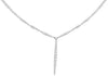 ESTATE 2.78CT DIAMOND 14KT WHITE GOLD 3D CLASSIC LARIAT ETERNITY TENNIS NECKLACE