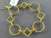 ESTATE LARGE .31CT DIAMOND 18KT YELLOW GOLD 3D MULTI SHAPE ROPE FLOATING PENDANT