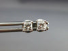 ESTATE .40CT DIAMOND 14KT WHITE GOLD 3D CLASSIC SOLITAIRE STUD EARRINGS #17279