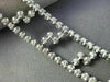 ESTATE WIDE 2.60CT DIAMOND 14KT WHITE GOLD 3D TWO ROW ZIG ZAG TENNIS BRACELET
