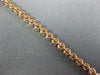 ESTATE .96CT DIAMOND 18KT ROSE GOLD 3D ROUND CLASSIC 2mm TENNIS BRACELET