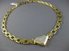 ESTATE 1.30CT DIAMOND 14KT WHITE & YELLOW GOLD TRIANGULAR FANCY NECKLACE #21520