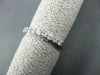 ANTIQUE .51CT ROUND DIAMOND 14K WHITE GOLD ETERNITY RING 2mm BEAUTIFUL! #21704
