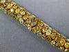 WIDE 25.2CT MULTI COLOR DIAMOND 18KT YELLOW GOLD GRADUATING LOVE TENNIS BRACELET