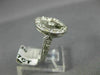 ESTATE WIDE .77CT DIAMOND 18KT WHITE GOLD FILIGREE OPEN CIRCULAR RING #21265
