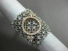 ESTATE LARGE 1.52CT DIAMOND 18KT WHITE & ROSE GOLD FLEXIBLE CIRCLE OF LIFE RING
