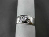 ESTATE .32CT ROUND DIAMOND 14KT WHITE GOLD ETOILE RECTANGULAR FUN RING #12037