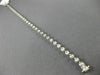 ESTATE .68CT ROUND DIAMOND 14KT WHITE GOLD FILIGREE ROUND TENNIS BRACELET #21156