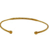 .40CT FANCY YELLOW DIAMOND 18K YELLOW GOLD 3D ROUND FUN FLEXIBLE BANGLE BRACELET