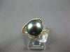 .45CT DIAMOND & AAA TAHITIAN PEARL 18KT YELLOW GOLD CRISS CROSS LOVE KNOT RING