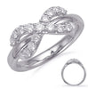 ESTATE .51CT DIAMOND 14KT WHITE GOLD 3D CLASSIC INFINITY X LOVE RING