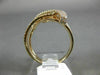 ESTATE WIDE .38CT DIAMOND 14KT ROSE GOLD 3D CLASSIC MULTI ROW CRISS CROSS RING