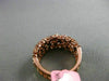 ESTATE WIDE 2.85CT ROUND DIAMOND 18K ROSE GOLD 3D 3 ROW WEDDING ANNIVERSARY RING