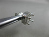ESTATE .57CT DIAMOND 18KT WHITE GOLD 3D SQUARE FILIGREE HALO EARRING JACKETS 5mm