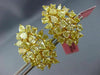 ESTATE EXTRA LARGE 9.32CT FANCY YELLOW DIAMOND 18KT YELLOW GOLD CLIP ON EARRINGS