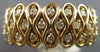 ESTATE LARGE .82CT DIAMOND 14K YELLOW GOLD MULTI INFINITY 3 ROW ANNIVERSARY RING