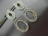ESTATE .75CT ROUND DIAMOND 14KT WHITE GOLD CLASSIC OVAL DROP EARRINGS #15150