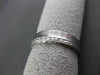 ANTIQUE WIDE 14K WHITE GOLD 3D FILIGREE ETERNITY WEDDING ANNIVERSARY RING #18941