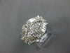 ESTATE WIDE 2.26CT DIAMOND 18KT WHITE GOLD 3D MARQUISE SHAPE ANNIVERSARY RING