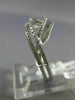 ESTATE .37CT DIAMOND 18KT WHITE GOLD MULTI ROW INFINITY SEMI ETERNITY LOVE RING