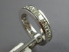 LARGE 3.84CT DIAMOND 14KT WHITE GOLD PRINCESS CHANNEL WEDDING ANNIVERSARY RING