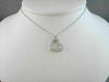 ANTIQUE LARGE MICRO PAVE 14KT WHITE GOLD DIAMOND HEART PENDANT ONE OF A KIND !!!
