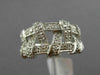 ESTATE WIDE .40CT ROUND DIAMOND 14KT WHITE GOLD 3D CRISS CROSS WOVEN FUN RING
