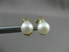ESTATE .24CT DIAMOND & AAA SOUTH SEA PEARL 14K YELLOW GOLD CLIP ON EARRINGS 5011