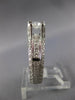 LARGE 1.50CT DIAMOND 14K WHITE GOLD 3D ROUND & PRINCESS FILIGREE ENGAGEMENT RING