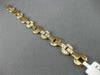 ESTATE 2.35CT ROUND CUT DIAMOND 18KT ROSE GOLD 3D CIRCULAR LINK BRACELET #21566