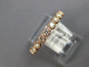 ESTATE .80CT DIAMOND 14KT ROSE GOLD FILIGREE MILGRAIN SIZEABLE ANNIVERSARY RING