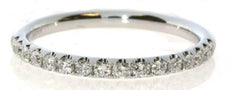 .35CT DIAMOND 18KT WHITE GOLD 3D 2MM SHARED PRONG SEMI ETERNITY ANNIVERSARY RING