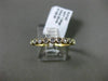 ESTATE .20CT DIAMOND 14KT YELLOW GOLD 3D 10 STONE CLASSIC MILGRAIN WEDDING RING