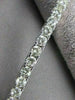 ESTATE 7.30CTW DIAMOND 14KT WHITE GOLD SQUARE LINE TENNIS BRACELET 7.50" #21554
