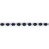 LARGE 38.12CT DIAMOND & AAA SAPPHIRE 18KT WHITE GOLD OVAL BEZEL TENNIS BRACELET