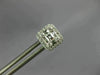 .54CT DIAMOND 18KT WHITE GOLD 3D ROUND & BAGUETTE CLUSTER SQUARE STUD EARRINGS
