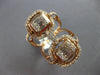 EXTRA LARGE 1.20CT DIAMOND 14KT ROSE GOLD ROUND & BAGUETTE SQUARE LOVE KNOT RING