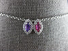 .32CT DIAMOND & AAA RUBY & AMETHYST 14KT WHITE GOLD MARQUISE SHAPE HALO PENDANT