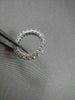 ANTIQUE 4MM 3.55CT DIAMOND ETERNITY 14KT WHITE GOLD RING WITH DIAMONDS ON SIDE!!