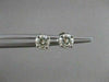 ESTATE .60CTW DIAMOND 5MM STUD 14KT WHITE GOLD PUSHBACK EARRINGS G/H VSSI #21024