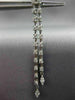 ESTATE LARGE 1.08CT DIAMOND 18KT GOLD 3D DOUBLE ROW BY THE YARD HANGING EARRINGS