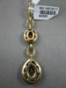 ANTIQUE 3.44CT DIAMOND & AAA EXTRA FACET CITRINE 14K YELLOW GOLD 3D PEAR PENDANT